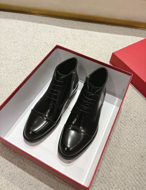 Ferragamo Cow Leather Martin Ankle Boots