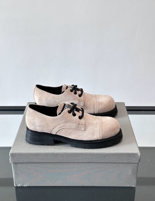 Balenciaga Vintage Leather Derby Shoes Thick Sole