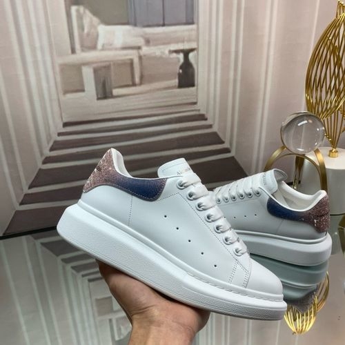 McQueen Premium Cowhide Leather Sneakers With Box