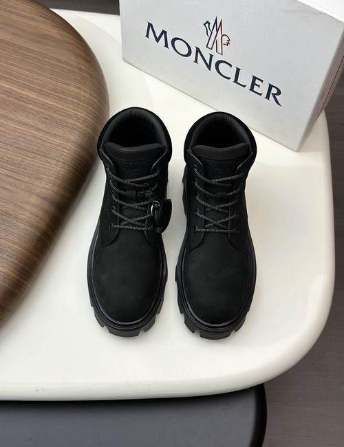 Moncler High-top Suede Leather Hiking Boots