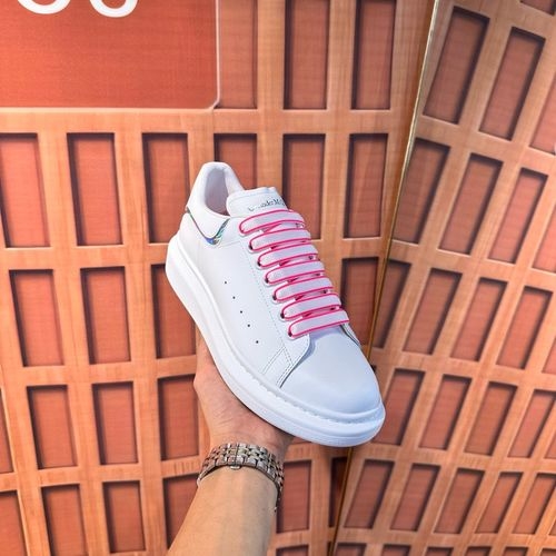 McQueen Premium Silk Leather Casual Sneakers