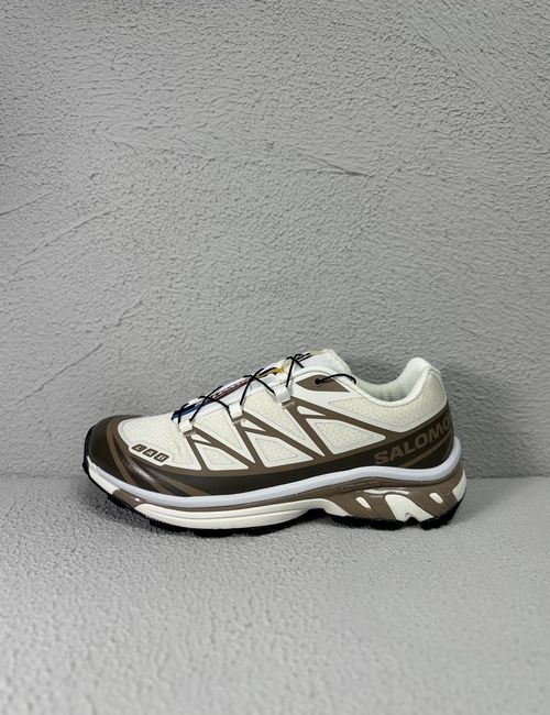 Salomon XT-6 Running Shoes Beige Brown