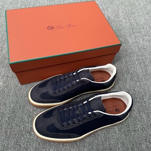 Loro Piana LP Waterproof Suede Low-top Sneakers