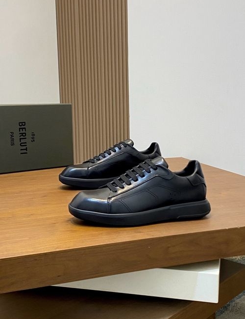 Berluti Scritto Pattern Low-top Casual Sneakers