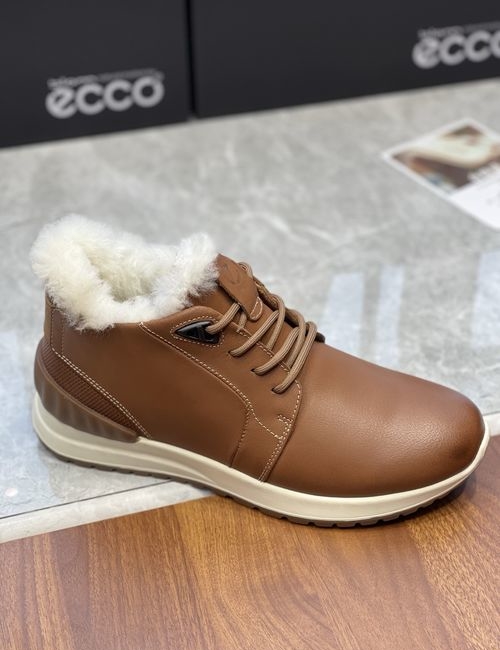 Ecco Wool Lined Cowhide Warm Winter Shoes