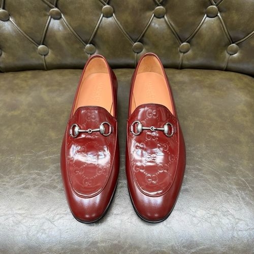 Gucci Burgundy Patent Leather Dress Shoes