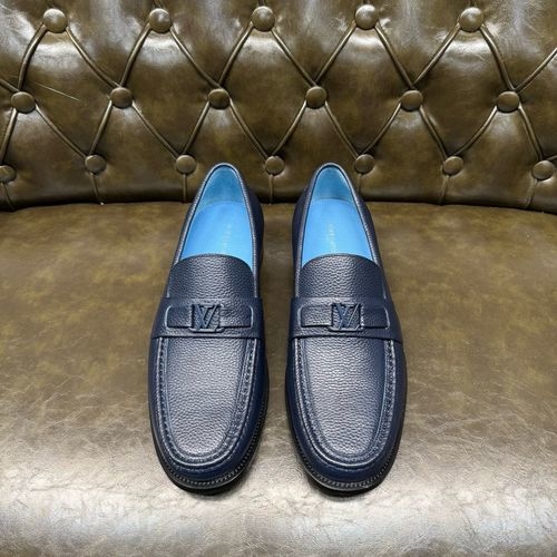 Louis Vuitton LV Leather Shoes With Genuine Leather Outsole