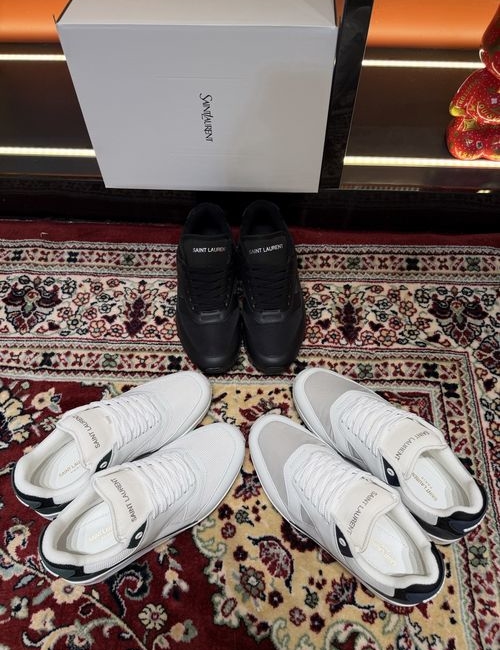 Yves Saint Laurent YSL Premium Leather Comfortable Sneakers