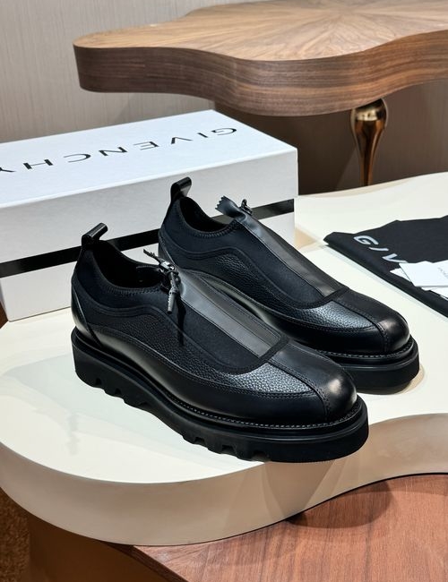 Givenchy Round Toe Thick Sole Leather Shoes