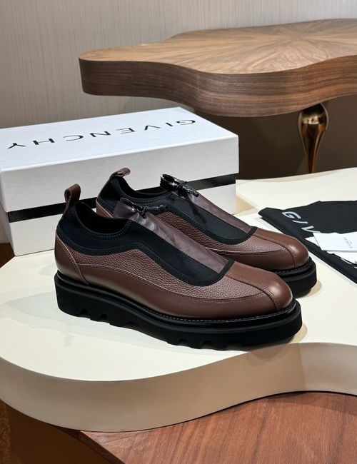 Givenchy Round Toe Thick Sole Leather Shoes