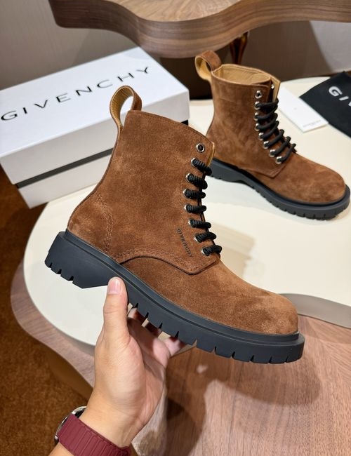 Givenchy Terra Martin Boots With Leather Upper