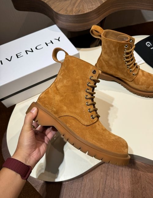 Givenchy Terra Martin Boots With Leather Upper