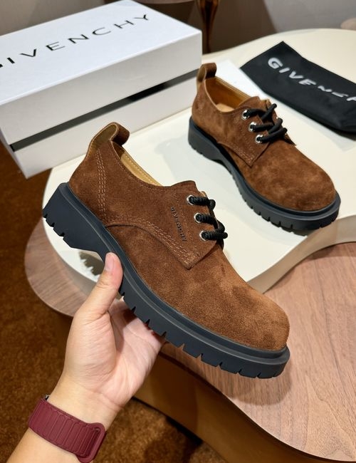 Givenchy Terra Round Toe Leather Martin Boots