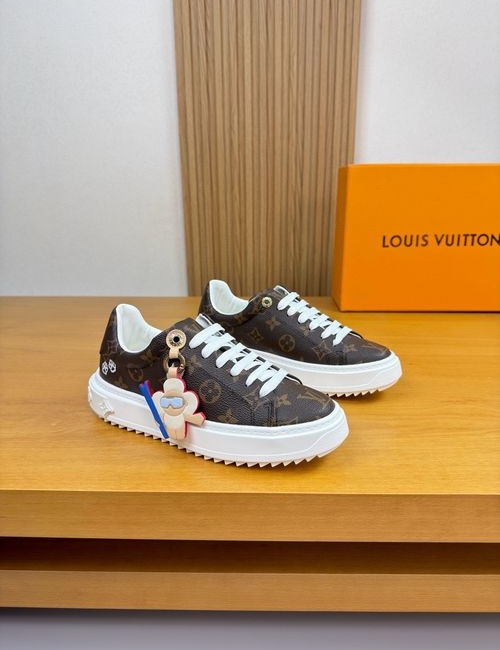 Louis Vuitton LV Logo PVC Leather Casual Skate Shoes