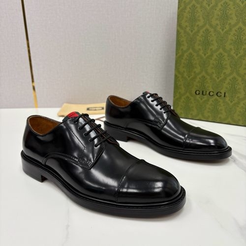 Gucci Premium Leather Oxford Dress Shoes