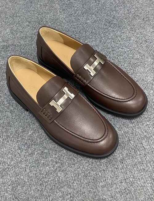Hermes Genuine Leather Business Shoes