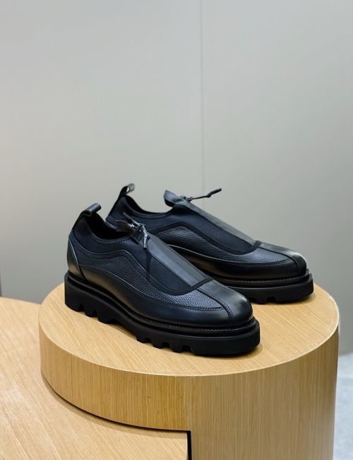 Givenchy Round-toe Thick-sole Leather Shoes