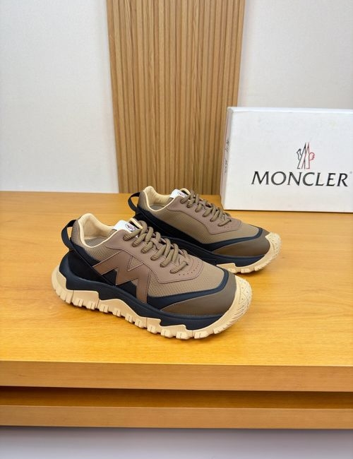 Moncler Nappa Leather Suede Casual Sneakers