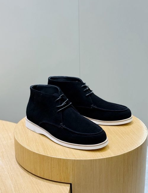 Hermes Job High-top Suede Shoes