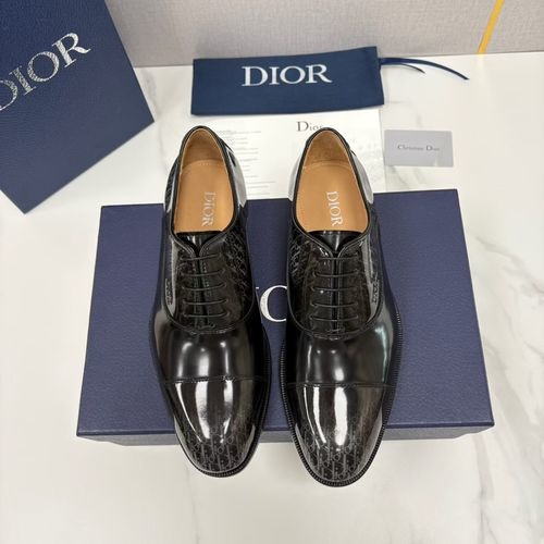 Christian Dior CD Timeless Oblique Printed Loafer Shoes