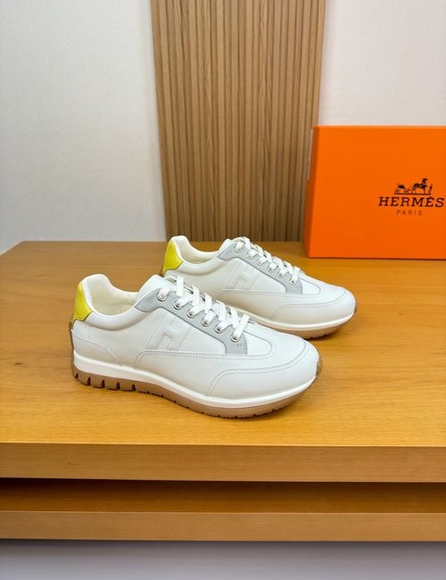 Hermes Nappa Cowhide H Pattern Sneakers
