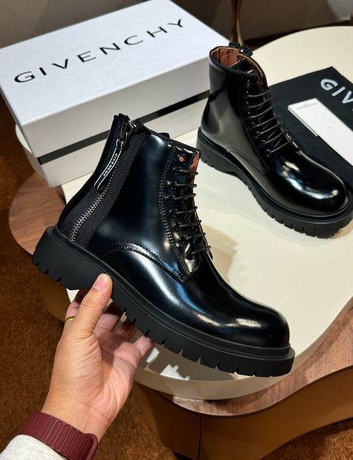 Givenchy Brushed Cowhide Derby Shoes With Thick Soles