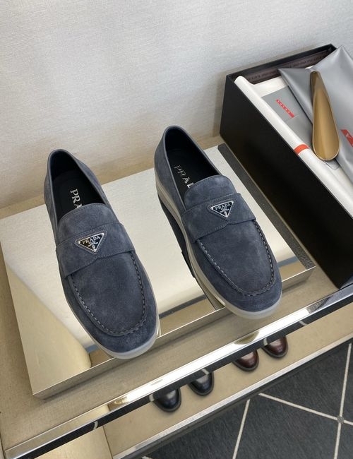 Prada High-quality Casual Suede Cowhide Shoes