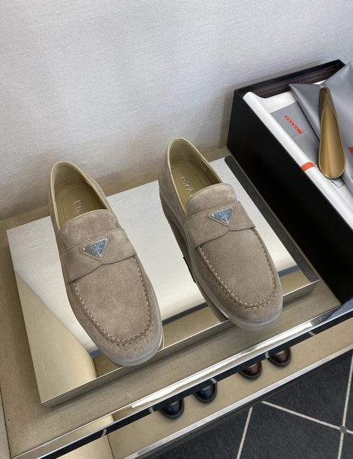 Prada High-quality Casual Suede Cowhide Shoes