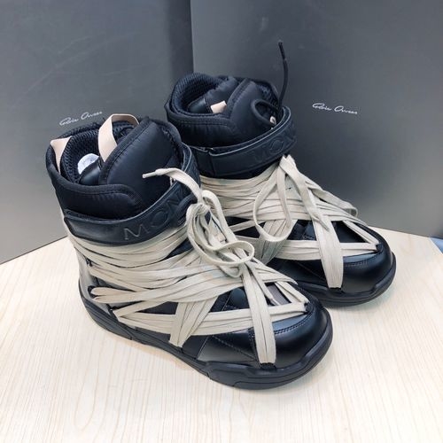 Moncler Rick Owens Casual Skate Shoes