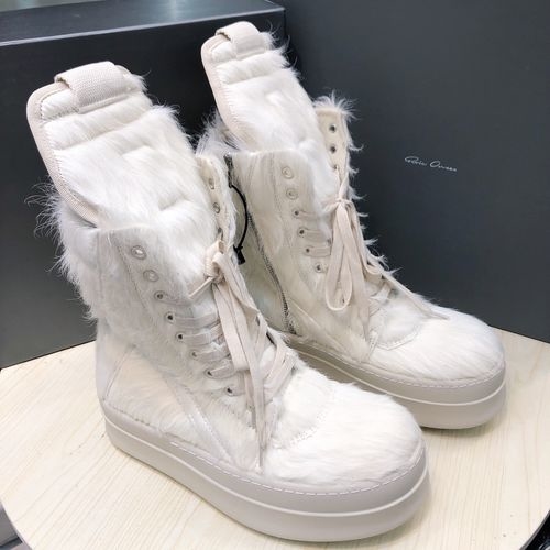 Rick Owens Casual Sneakers Horsehair Sole Comfortable