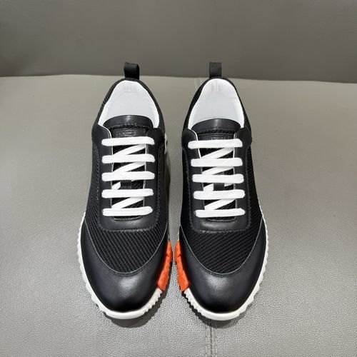 Hermes Mesh Suede Goatskin Sneakers