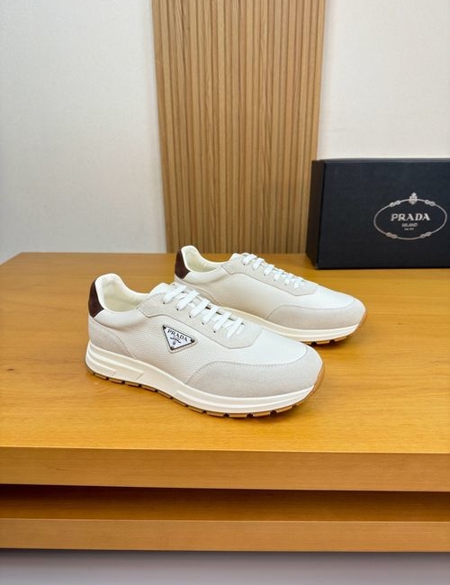 Prada Premium Casual Sneakers With Leather Upper