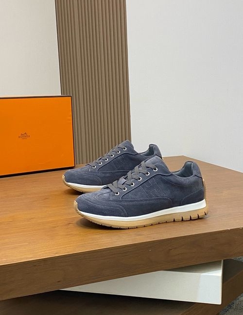 Hermes Bouncing Sneakers With Contrast Pattern Sole