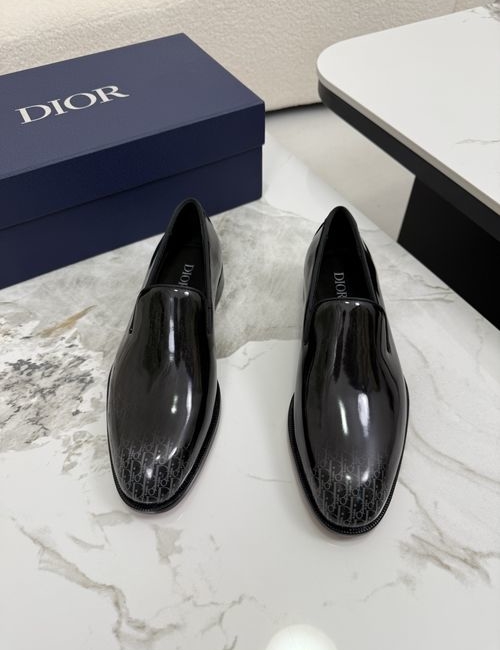 Christian Dior CD Calf Leather Formal Shoes With Buckle