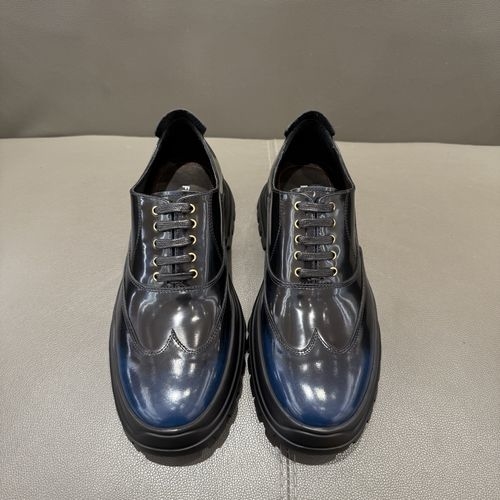 Ferragamo Brogue Detail Thick Sole Derby Shoes
