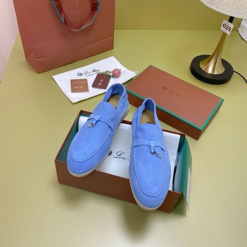 Loro Piana LP Suede Mules With Non-slip Rubber Sole