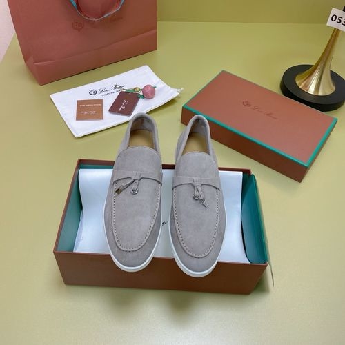 Loro Piana LP Suede Mules With Non-slip Rubber Sole