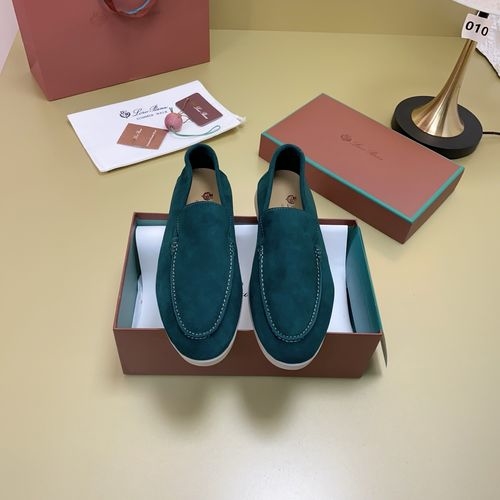 Loro Piana LP Suede Mules With Non-slip Rubber Sole