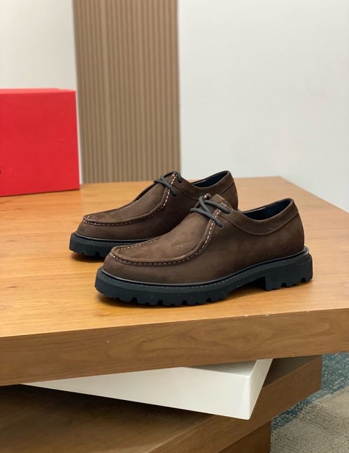 Ferragamo High Quality Cowhide Leather Shoes