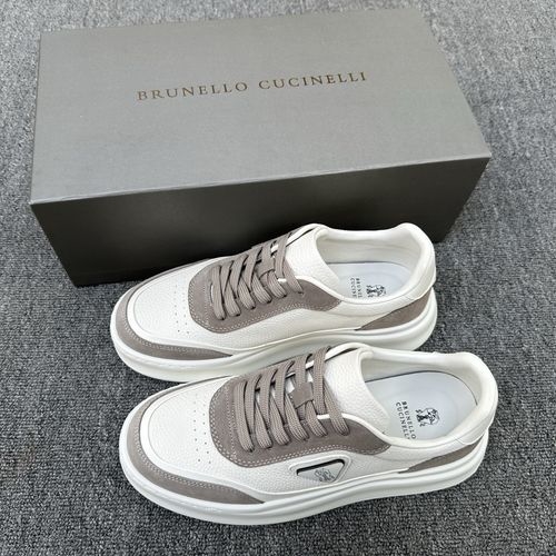 Brunello Cucinelli BC Premium Cashmere Suede Leather Shoes