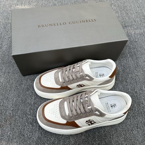 Brunello Cucinelli BC Premium Cashmere Suede Leather Shoes