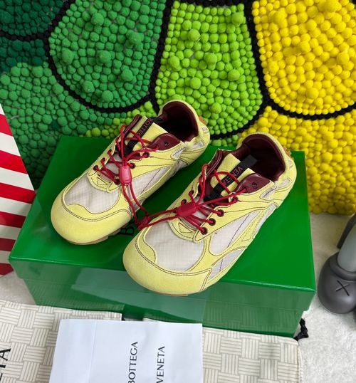 Bottega Veneta BV Suede Nylon Casual Sneakers