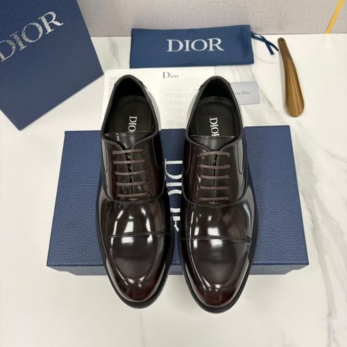 Christian Dior CD Cowhide Spliced Oxford Dress Shoes