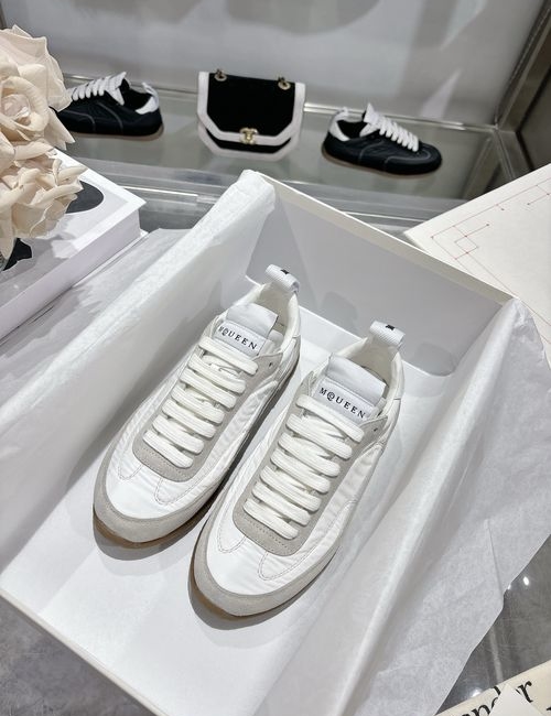 McQueen German Trainer Sneakers Leather Upper Rubber Outsole