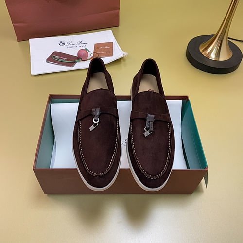 Loro Piana LP Suede Mules With Non-slip Rubber Sole