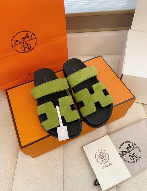 Hermes Chypre Slippers With Comfortable Soft Insole