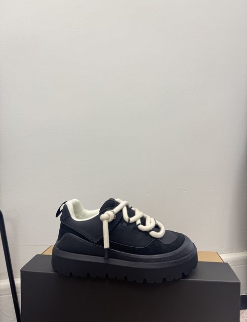 UGG Suede Shearling Lined Slip On Shoes