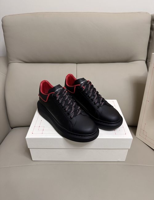 McQueen Premium Leather Couple Sneakers With Extra Laces