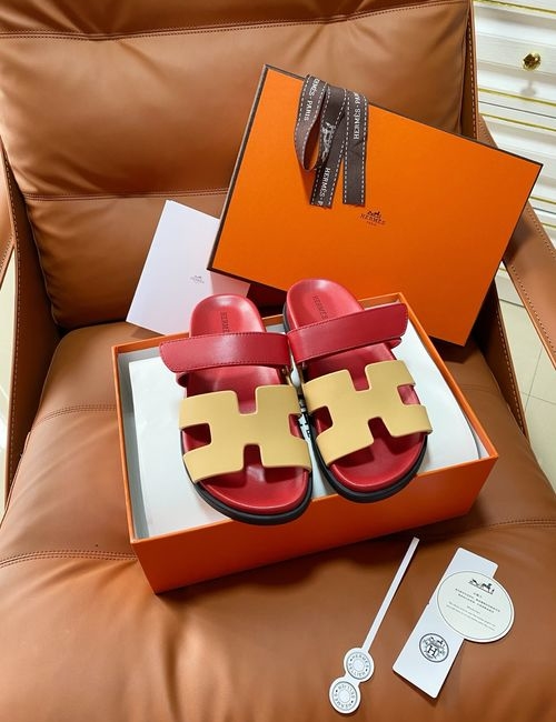 Hermes Chypre Slippers With Comfortable Soft Insole