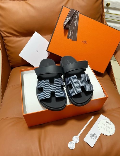 Hermes Chypre Slippers With Comfortable Soft Insole